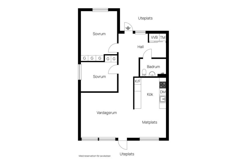 Radhus, Lissingavägen 15 B, Ugglarp, Falkenberg