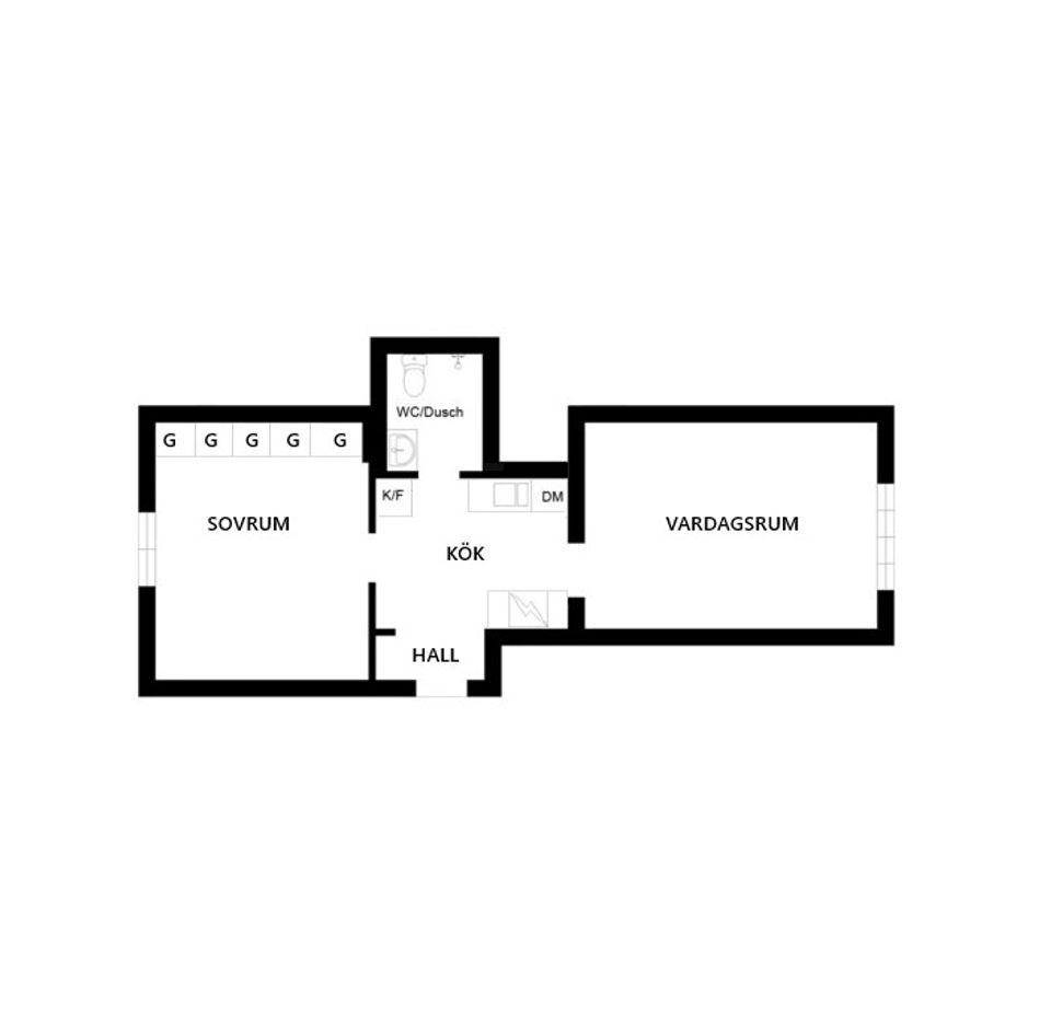 Bostadsrätt, Västra Vägen 5A, Centralt Linköping, Linköping