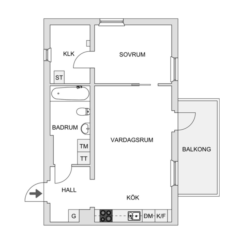 Bostadsrätt, Regnmolnsvägen 2D, Fullerö Hage, Uppsala