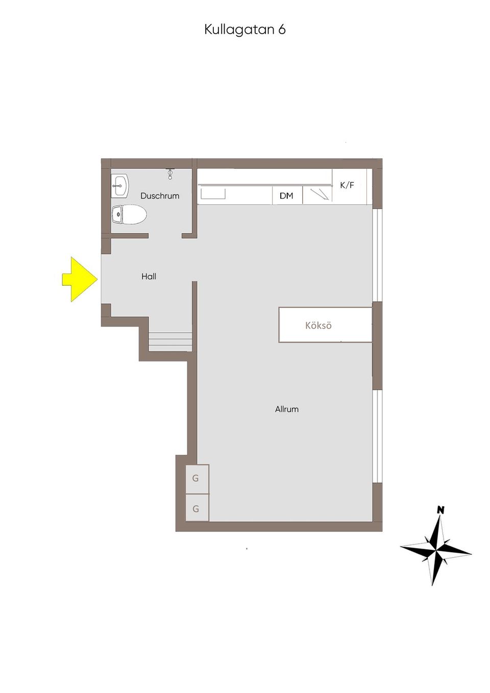 Bostadsrätt, Kullagatan 6, Centralt, Linköping