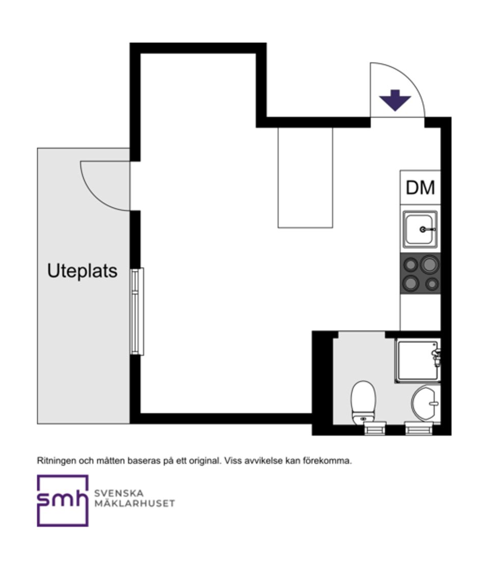 Bostadsrätt, Domherrevägen 2E, Uteplats, Domherren, Centralt, Norrtälje