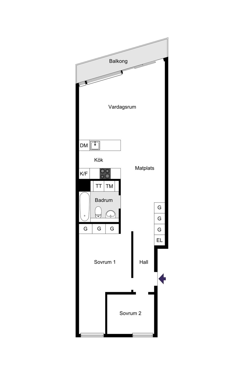 Bostadsrätt, Liljeholmsvägen 12, Liljeholmen, Stockholm