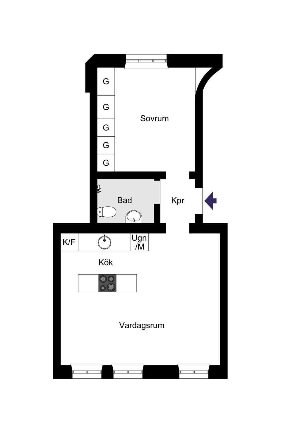 Bostadsrätt, Föreningsgatan 15, Tågaborg, Helsingborg