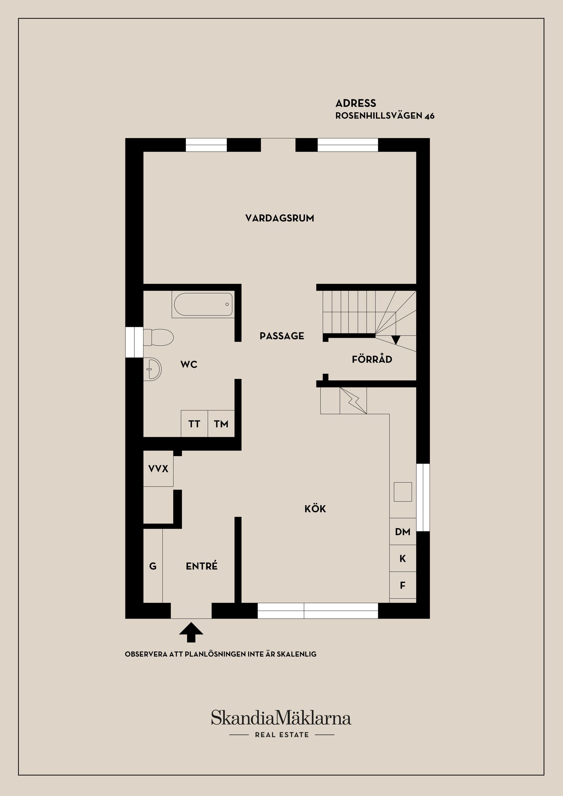 Radhus, Rosenhillsvägen 46, Nyköping
