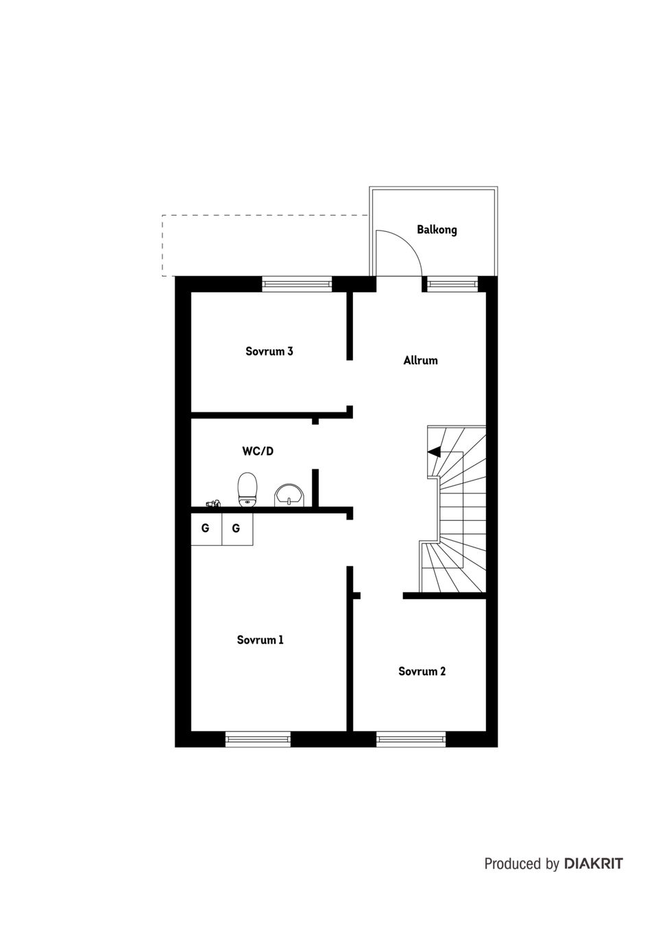 Bostadsrätt, Radhus, Flemings väg 7 F, Malmbryggshagen, Nyköping