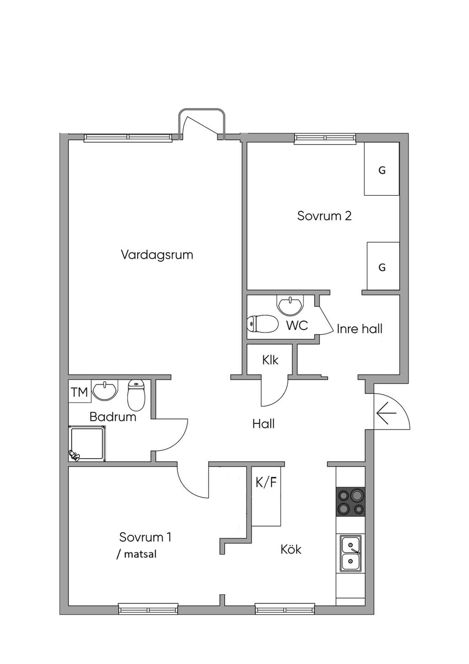 Bostadsrätt, Hagavägen 12B, Hagalund, Borlänge