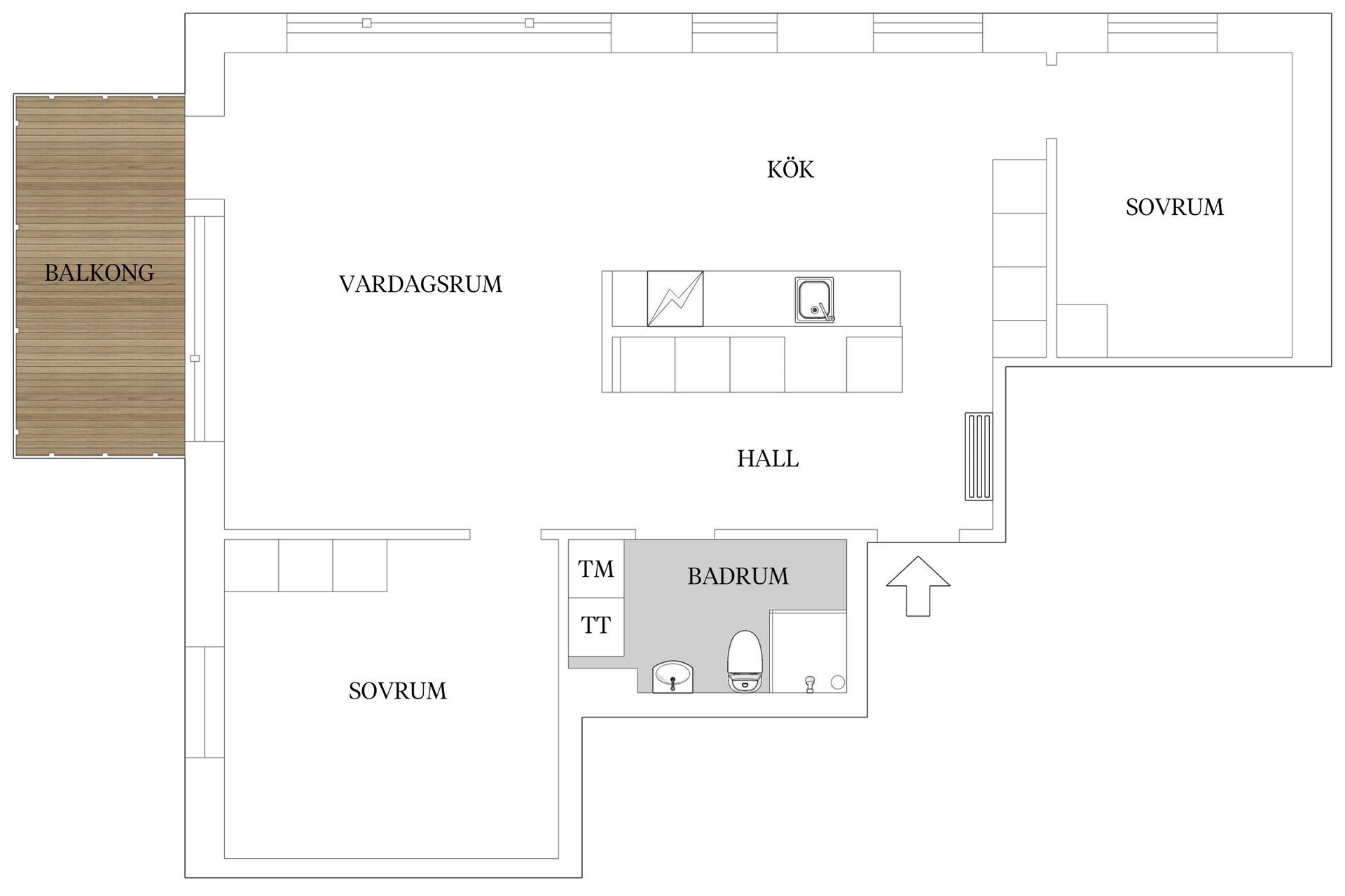 Bostadsrätt, Gulsparvvägen 26C, Brittsbo, Östersund