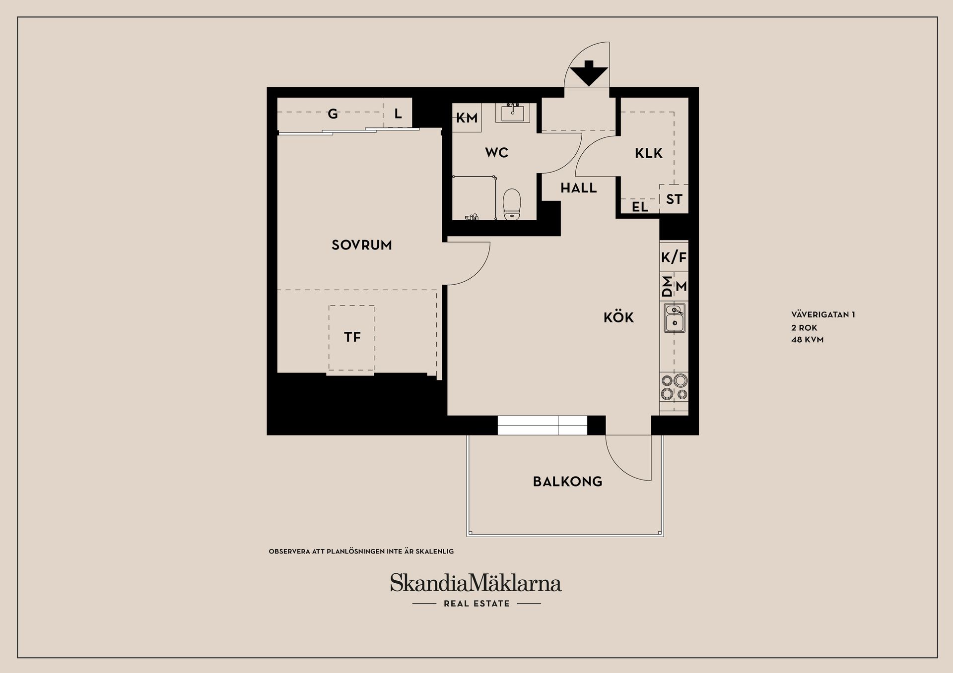 Bostadsrätt, Väverigatan 1, Valla, Linköping