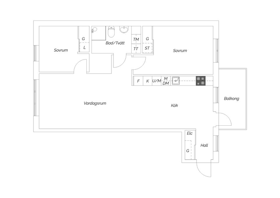 Bostadsrätt, Södra gränden 5, Centrum Kungälv, Kungälv