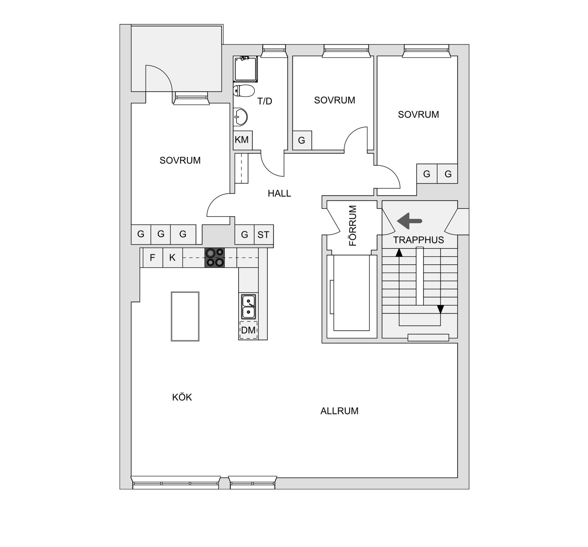 Bostadsrätt, Köpmangatan 14B, Centrum, Skellefteå