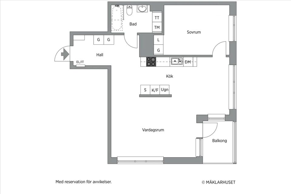 Bostadsrätt, Jämtlandsgatan 107 Vån 2, Råcksta, Stockholm