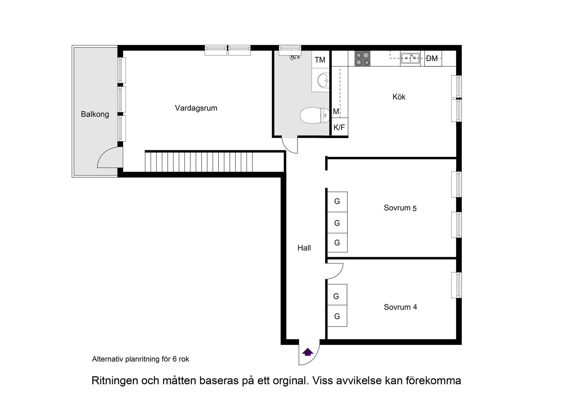 Bostadsrätt, Bryggvägen 4, vån 3 & 4, Gröndal, Stockholm