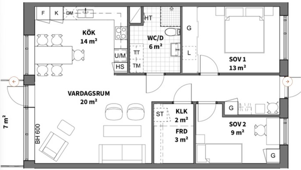Bostadsrätt, Tubölegatan 1, Centrum, Skellefteå