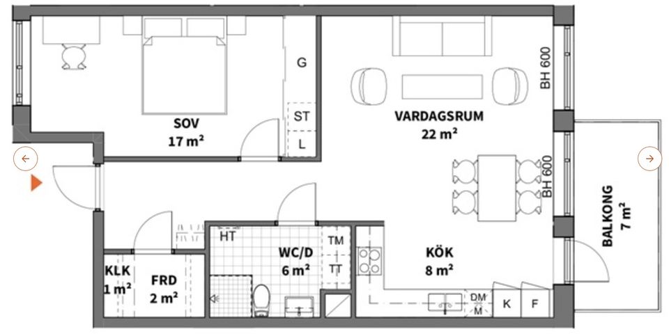 Bostadsrätt, Tubölegatan 1, Centrum, Skellefteå