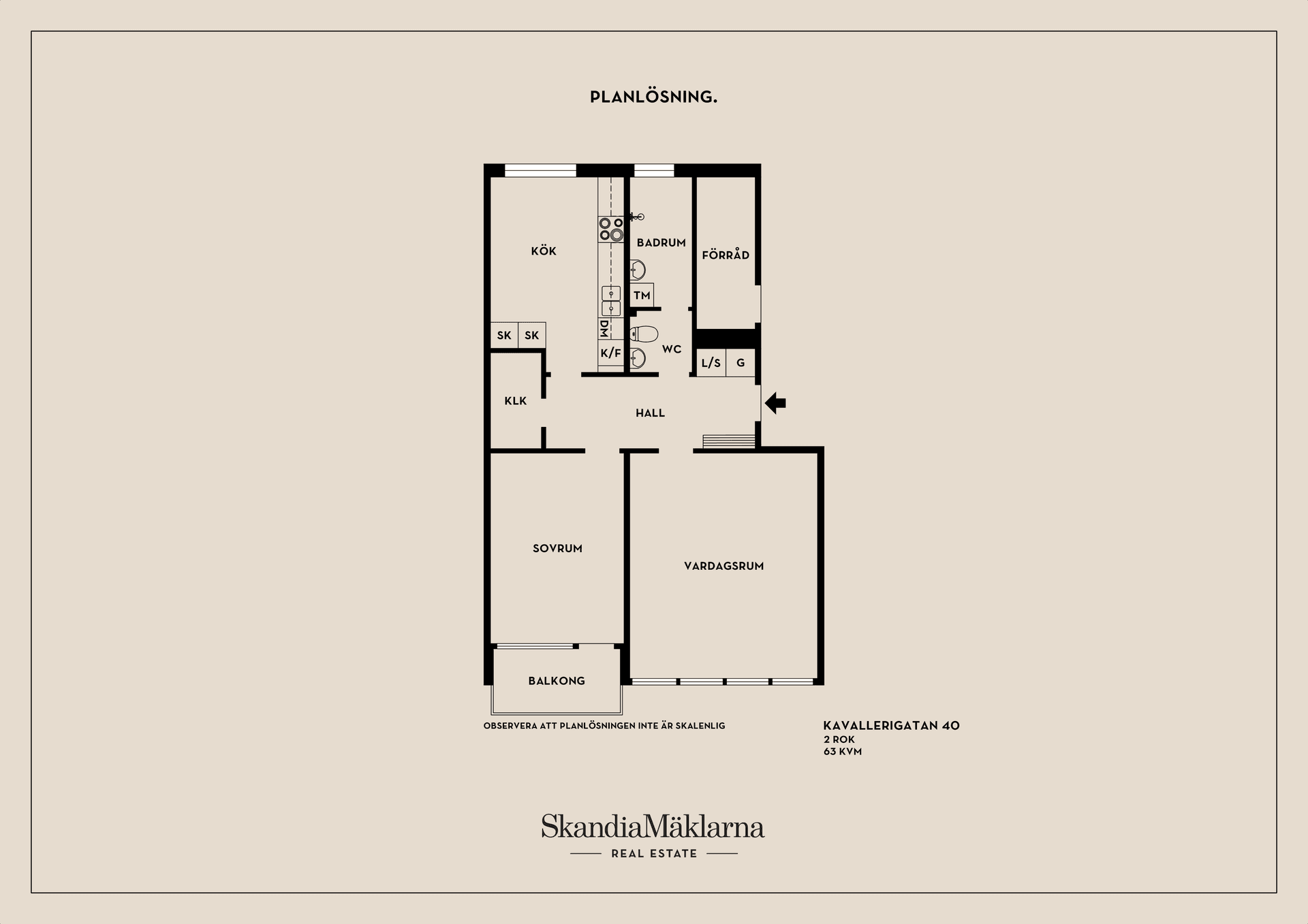 Bostadsrätt, Kavallerigatan 40, Centrala Väsby, Upplands Väsby