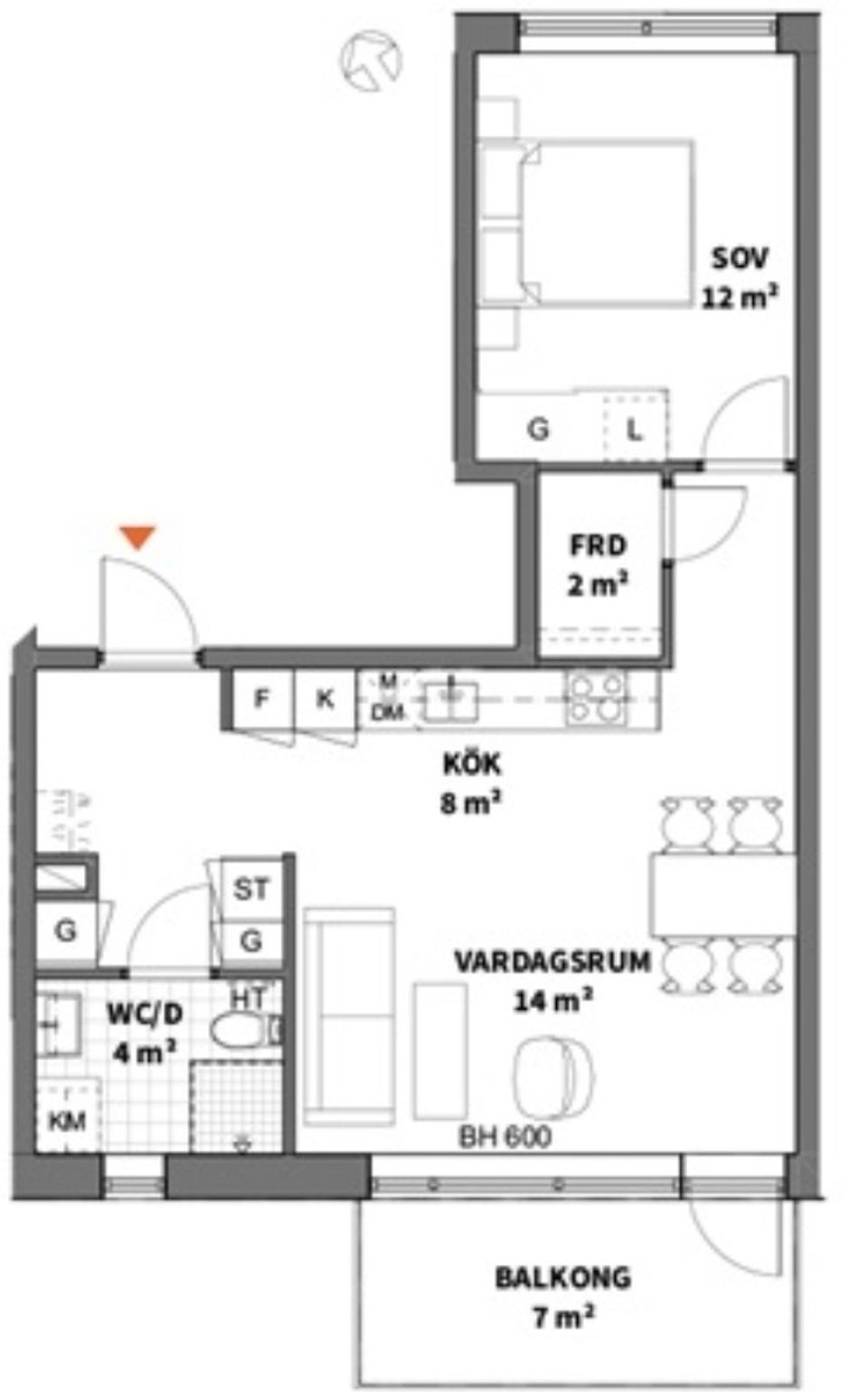 Bostadsrätt, Tubölegatan 1, Centrum, Skellefteå