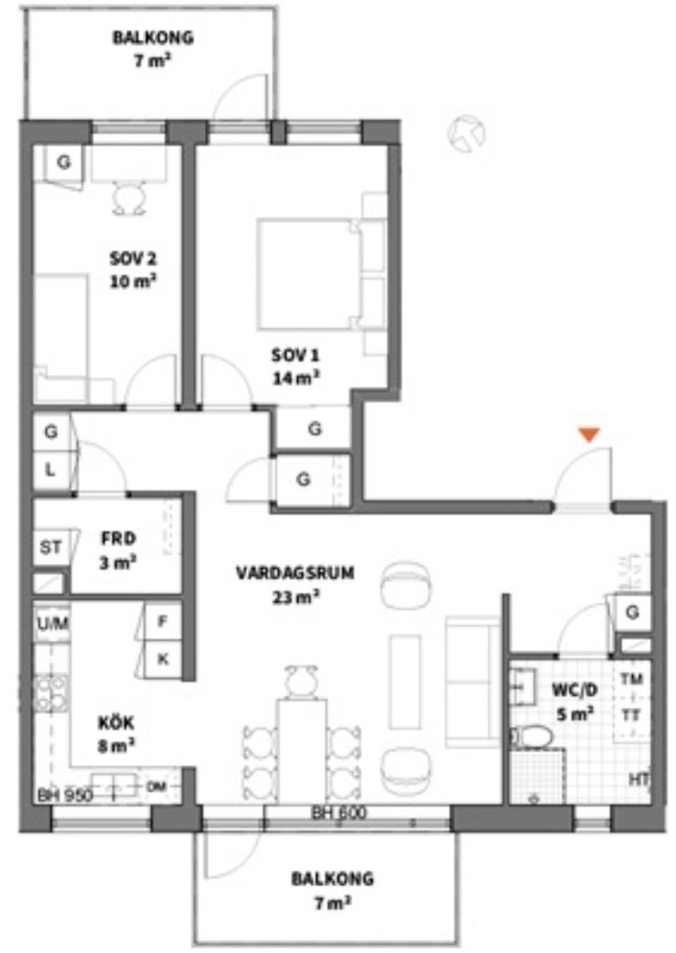 Bostadsrätt, Tubölegatan 1, Centrum, Skellefteå