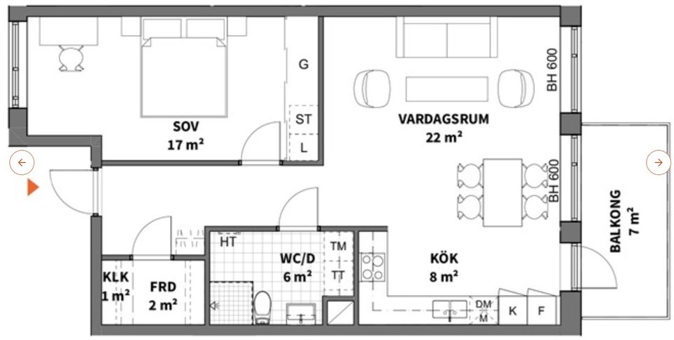 Bostadsrätt, Tubölegatan 1, Centrum, Skellefteå