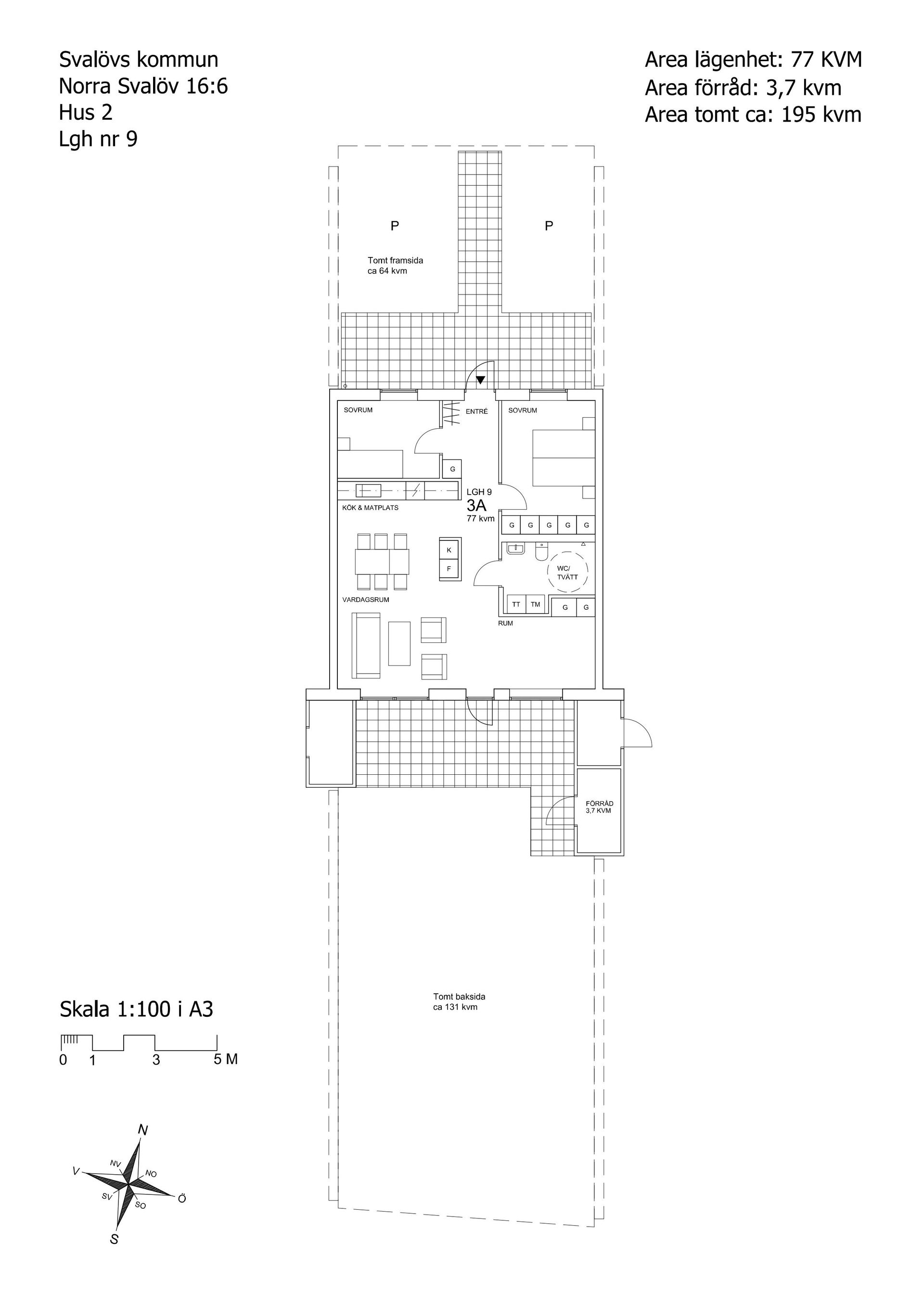 Bostadsrätt, BRF Norra Kyrkvången nmr 9, Svalöv