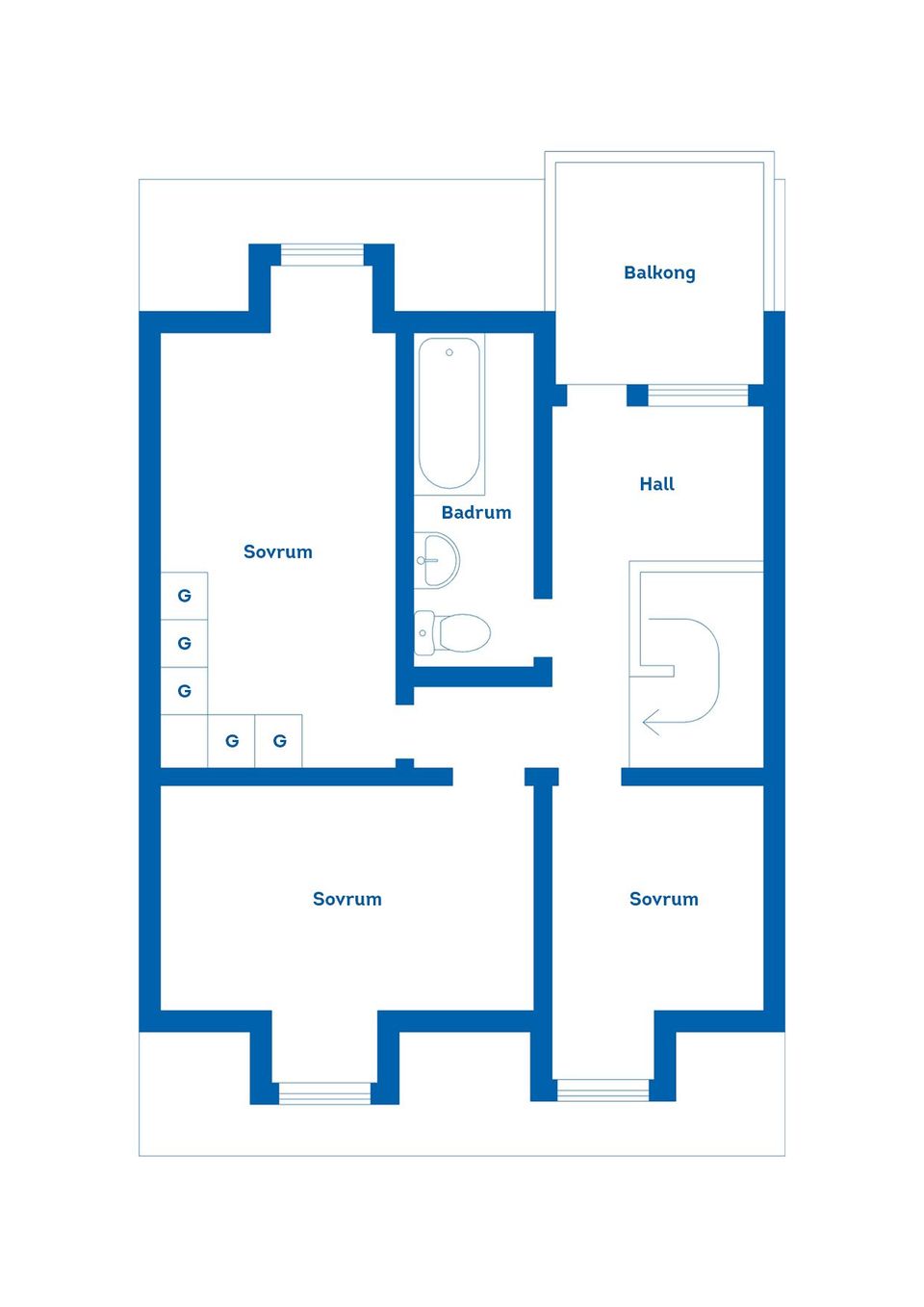 Bostadsrätt, Radhus, Månskensgatan 10E, Andersberg, Gävle