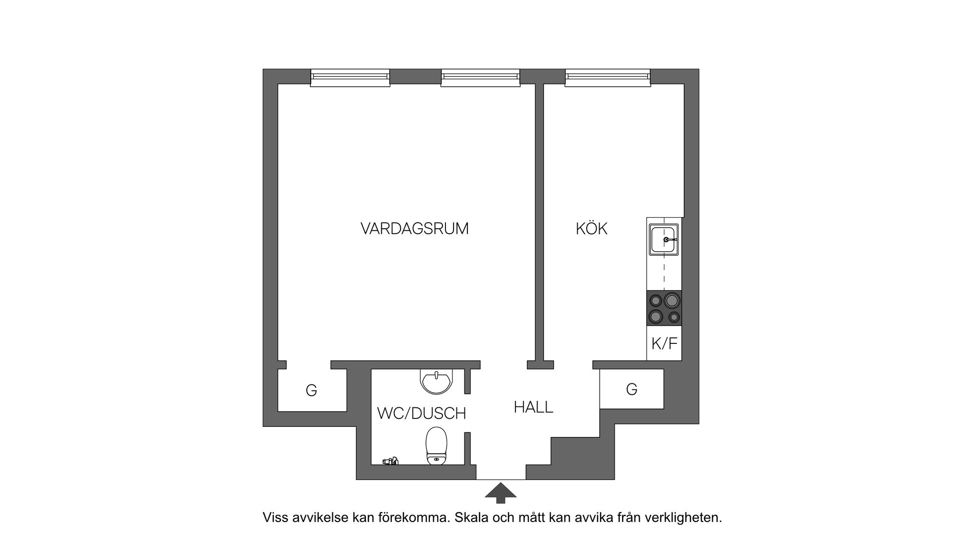 Bostadsrätt, Kungsvägen 14, Sveaplan, Eskilstuna