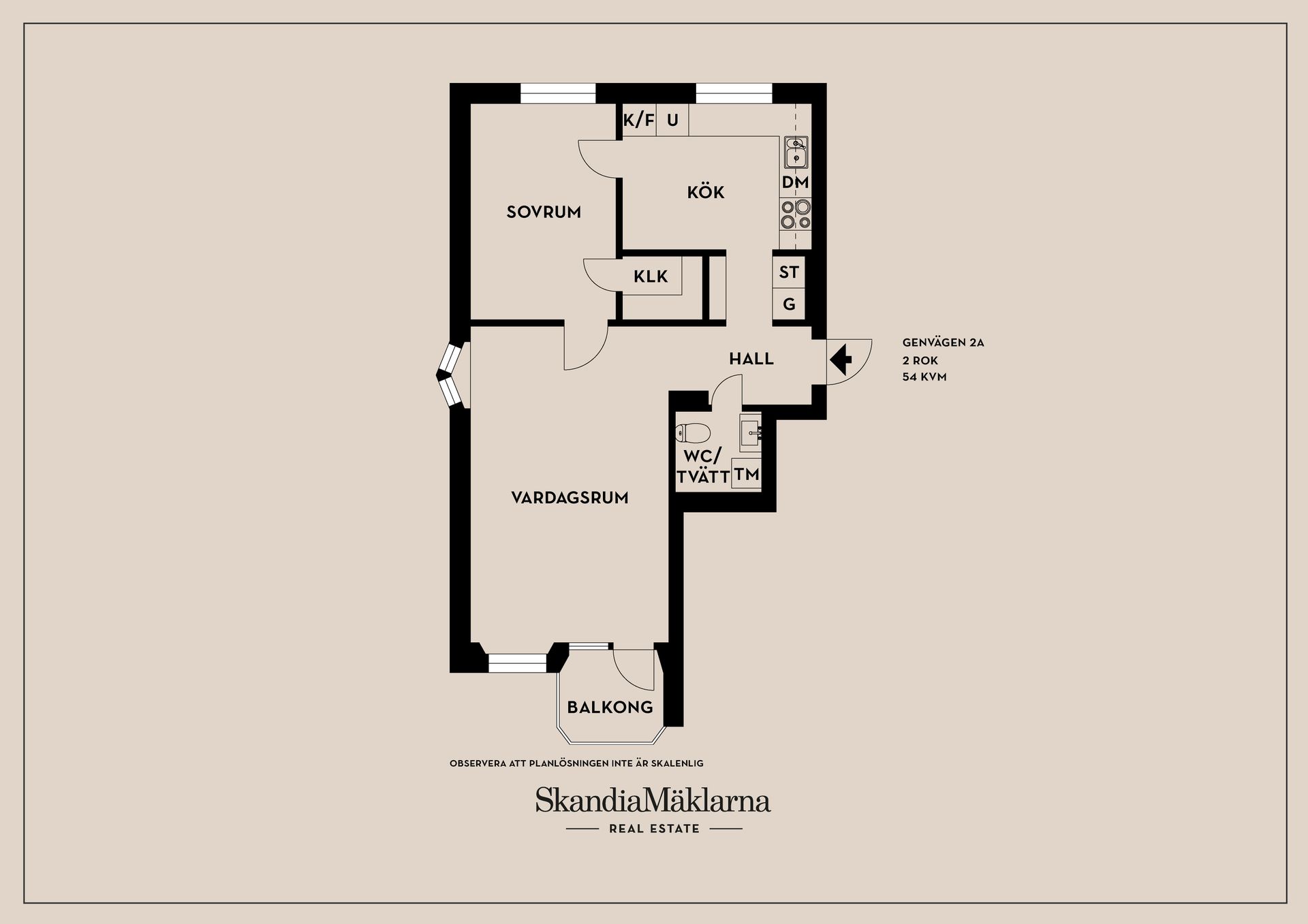 Bostadsrätt, Genvägen 2A, Centrala Väsby, Upplands Väsby