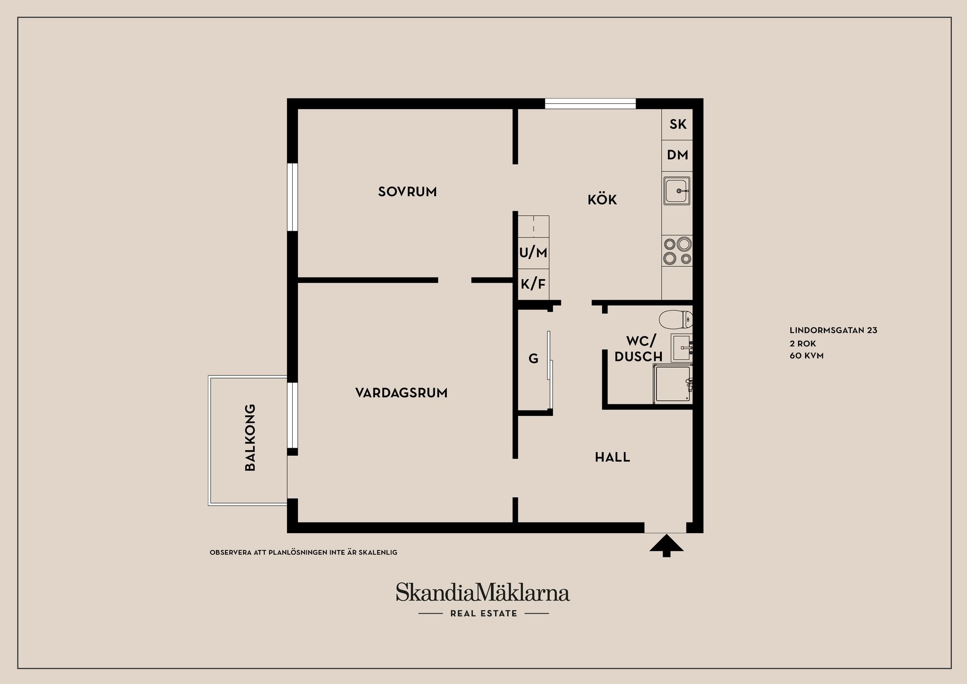 Bostadsrätt, Lindormsgatan 23, Sjöbo, Borås