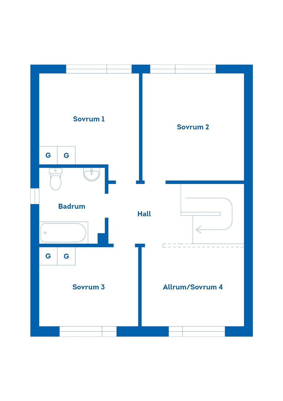 Bostadsrätt, Radhus, Vildsvinsvägen 4B, Marielundsviken, Strängnäs