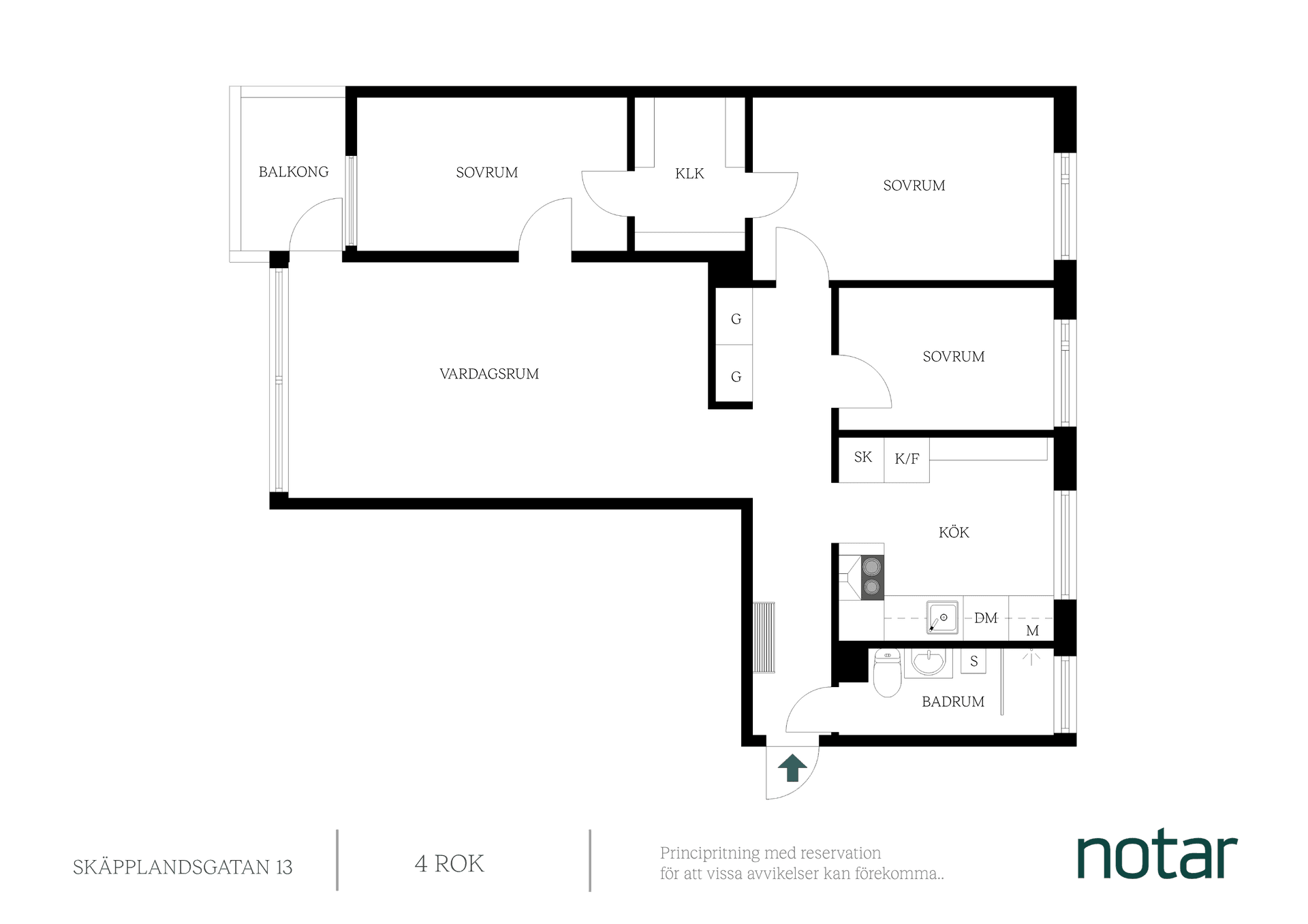 Bostadsrätt, Skäpplandsgatan 13, Högsbo, Göteborg