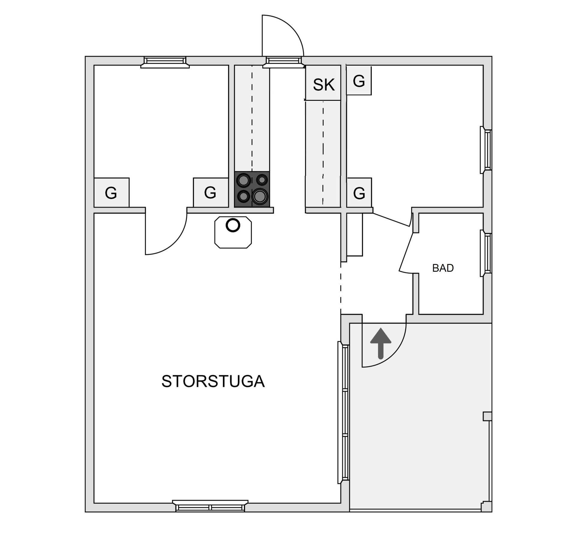 Fritidshus, Långnäsudden 168, Långnäsudden, Skellefteå