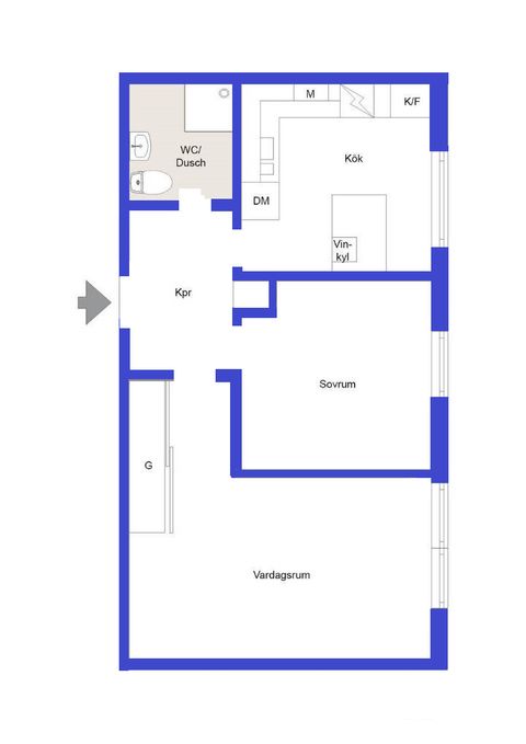 Bostadsrätt, Sörbygatan 67D, Söder, Gävle