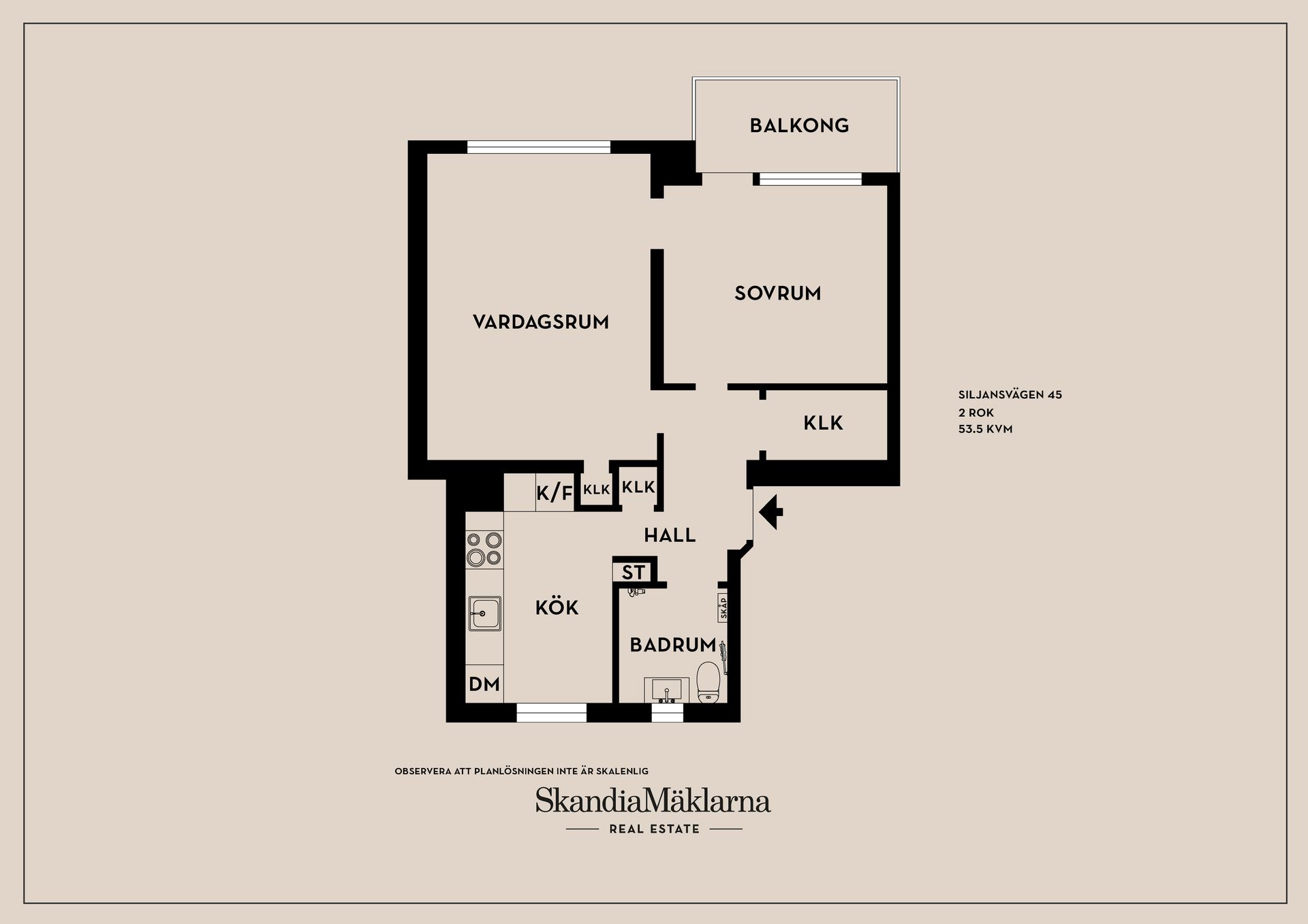 Bostadsrätt, Siljansvägen 45, Årsta, Stockholm
