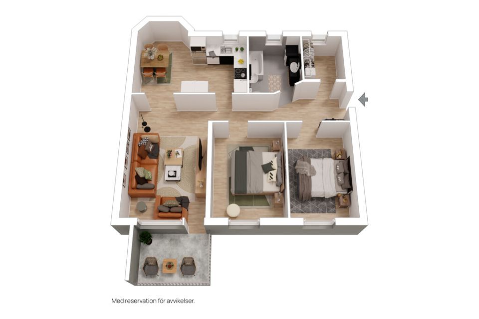 Bostadsrätt, Solhagavägen 2D, Falkagård, Falkenberg