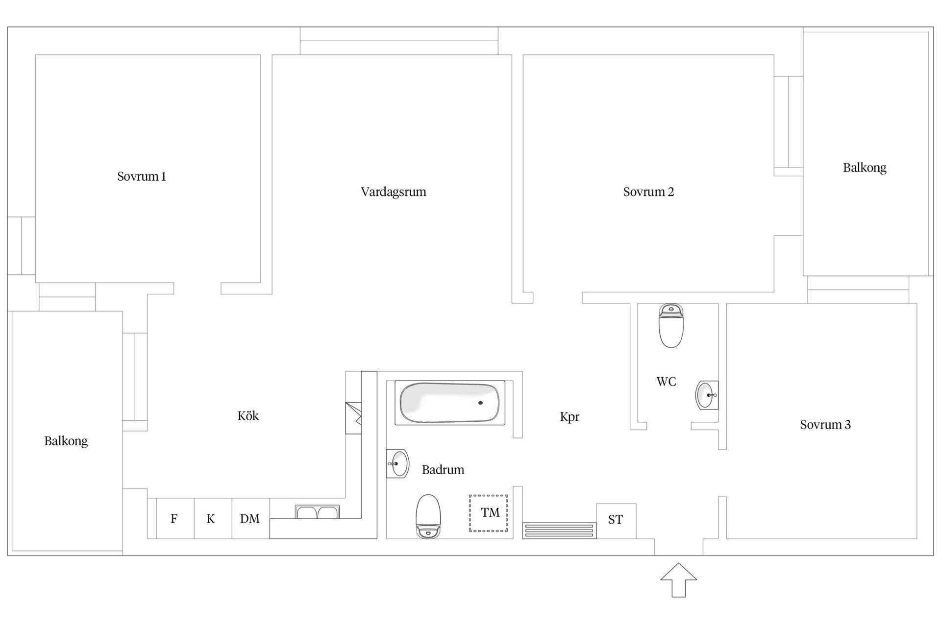 Bostadsrätt, Trefaldighetsvägen 2A, Gribbylund, Täby