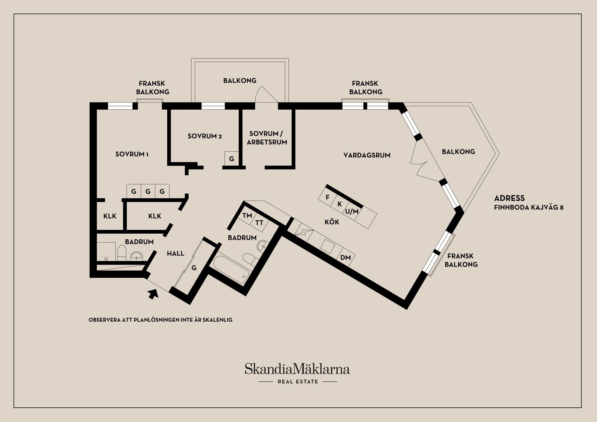 Bostadsrätt, Finnboda kajväg 8, Finnboda Hamn, Nacka