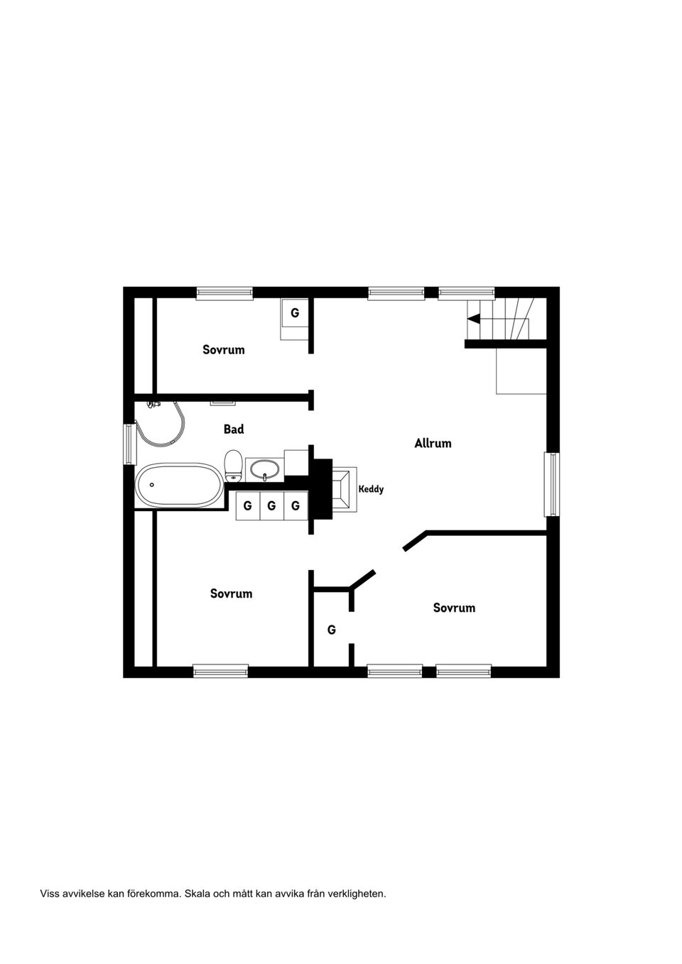 Villa, Gyllebovägen 1, Centrum, Växjö