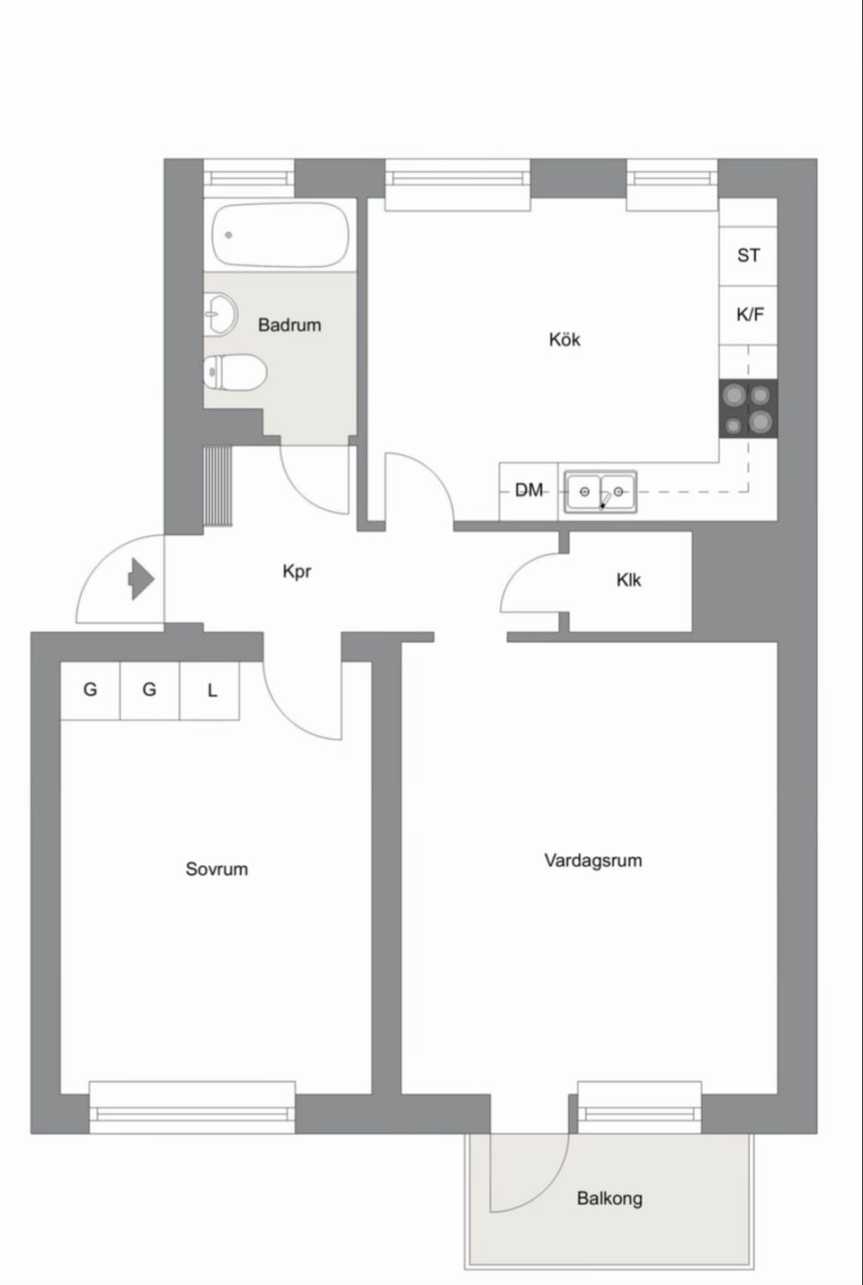 Bostadsrätt, Huldregatan 23B, Sjöbo, Borås
