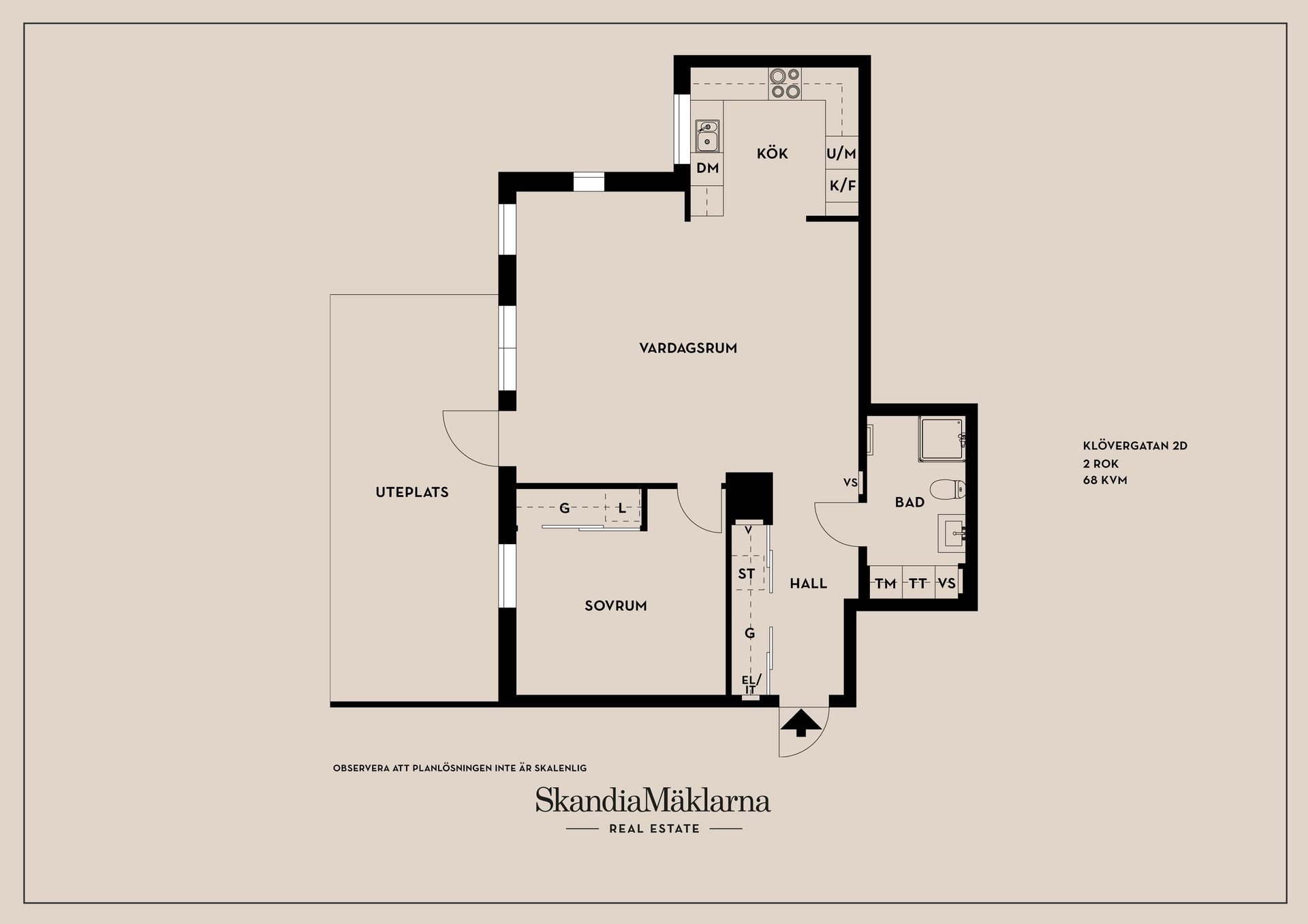 Bostadsrätt, Klövergatan 2D, Tannefors, Linköping
