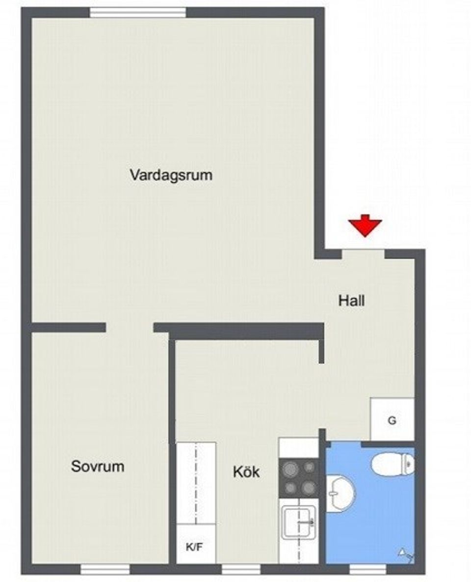 Bostadsrätt, Sveavägen 10A, Sveaplan, Eskilstuna