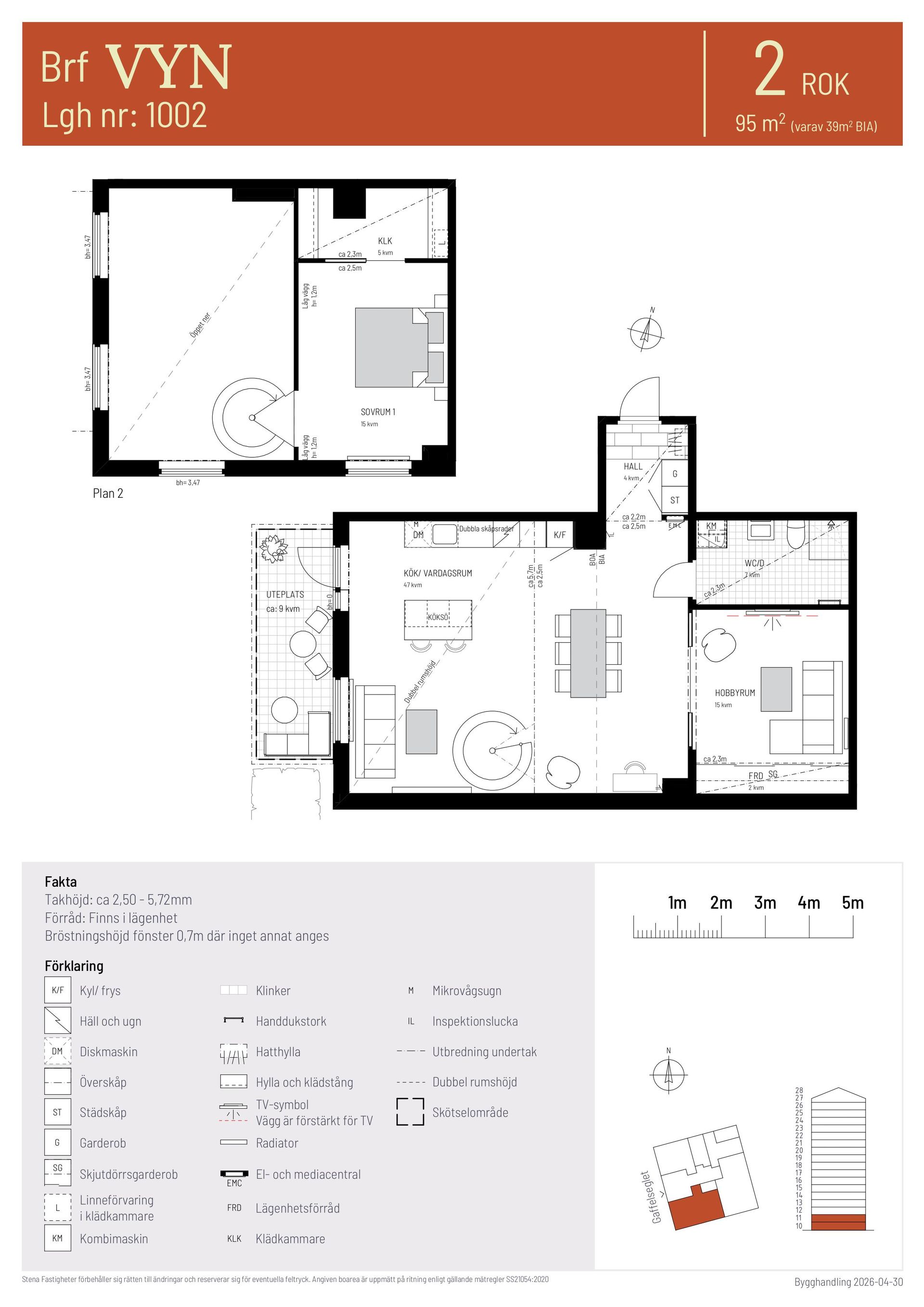 Bostadsrätt, Gaffelseglet 19 lgh 1002 Vyn, markplan, Vega, Haninge