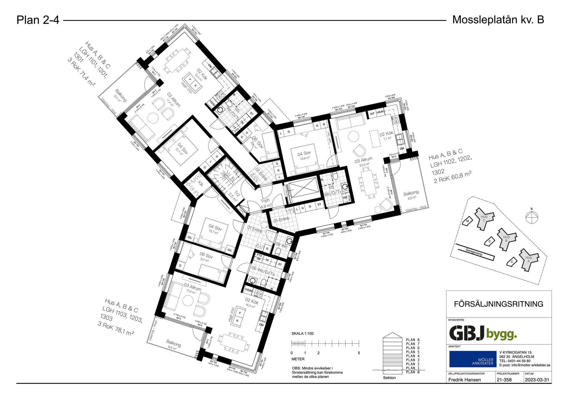 Bostadsrätt, Jordemorsgatan, Mossleplatån, Värnamo