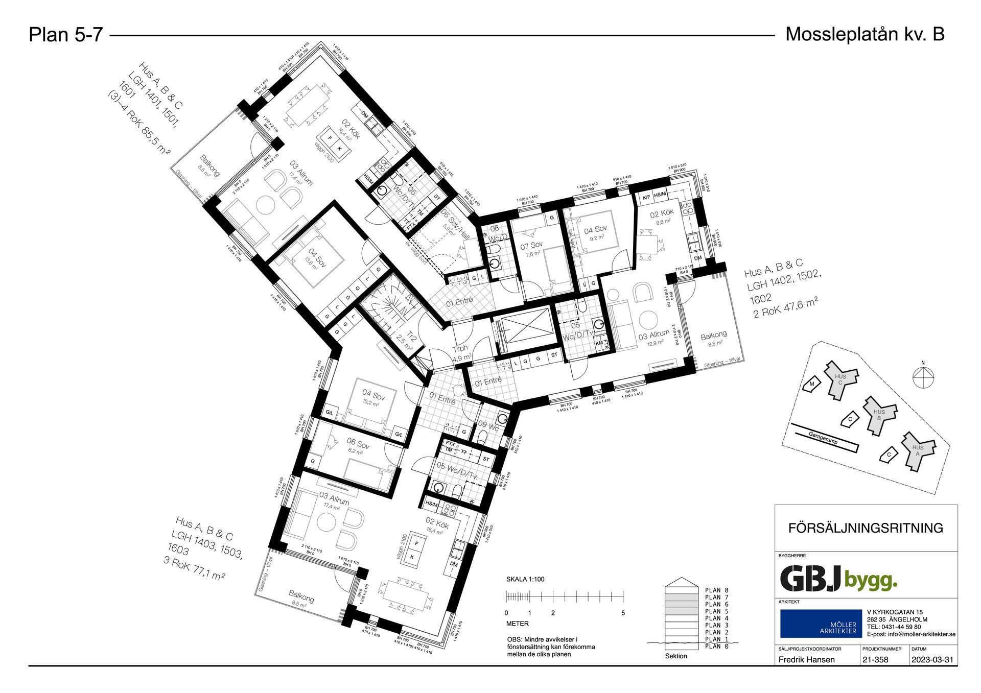 Bostadsrätt, Jordemorsgatan, Mossleplatån, Värnamo