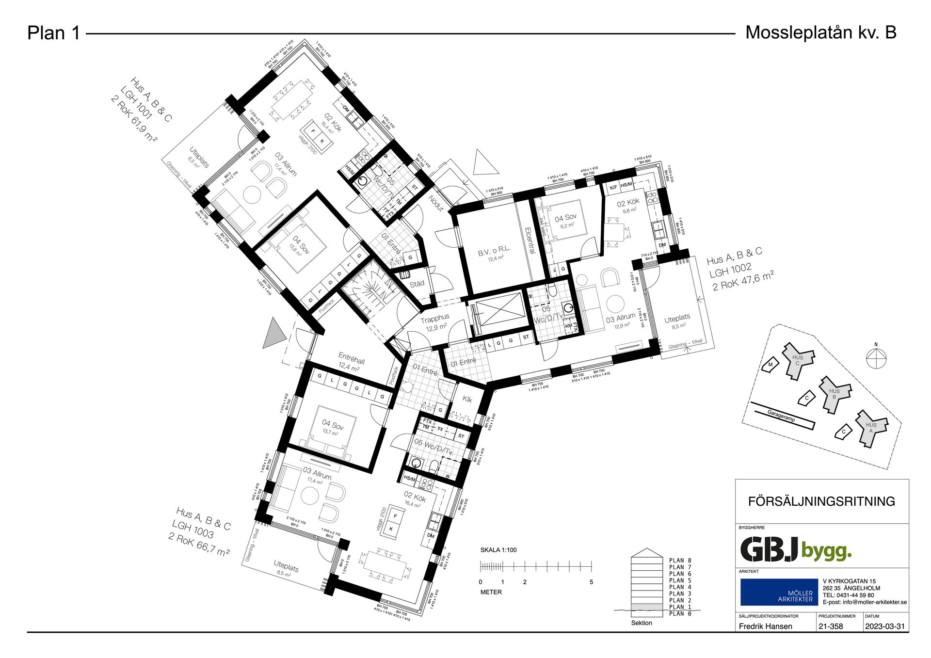 Bostadsrätt, Jordemorsgatan, Mossleplatån, Värnamo