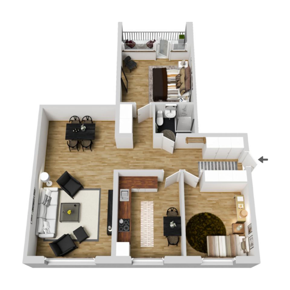 Bostadsrätt, Drottninggatan 16, Centralt, Ljungby