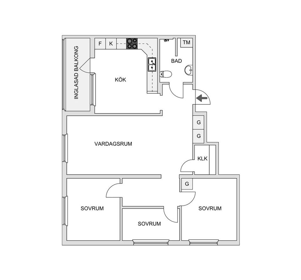 Bostadsrätt, Leopoldsgatan 32, Nyby, Uppsala