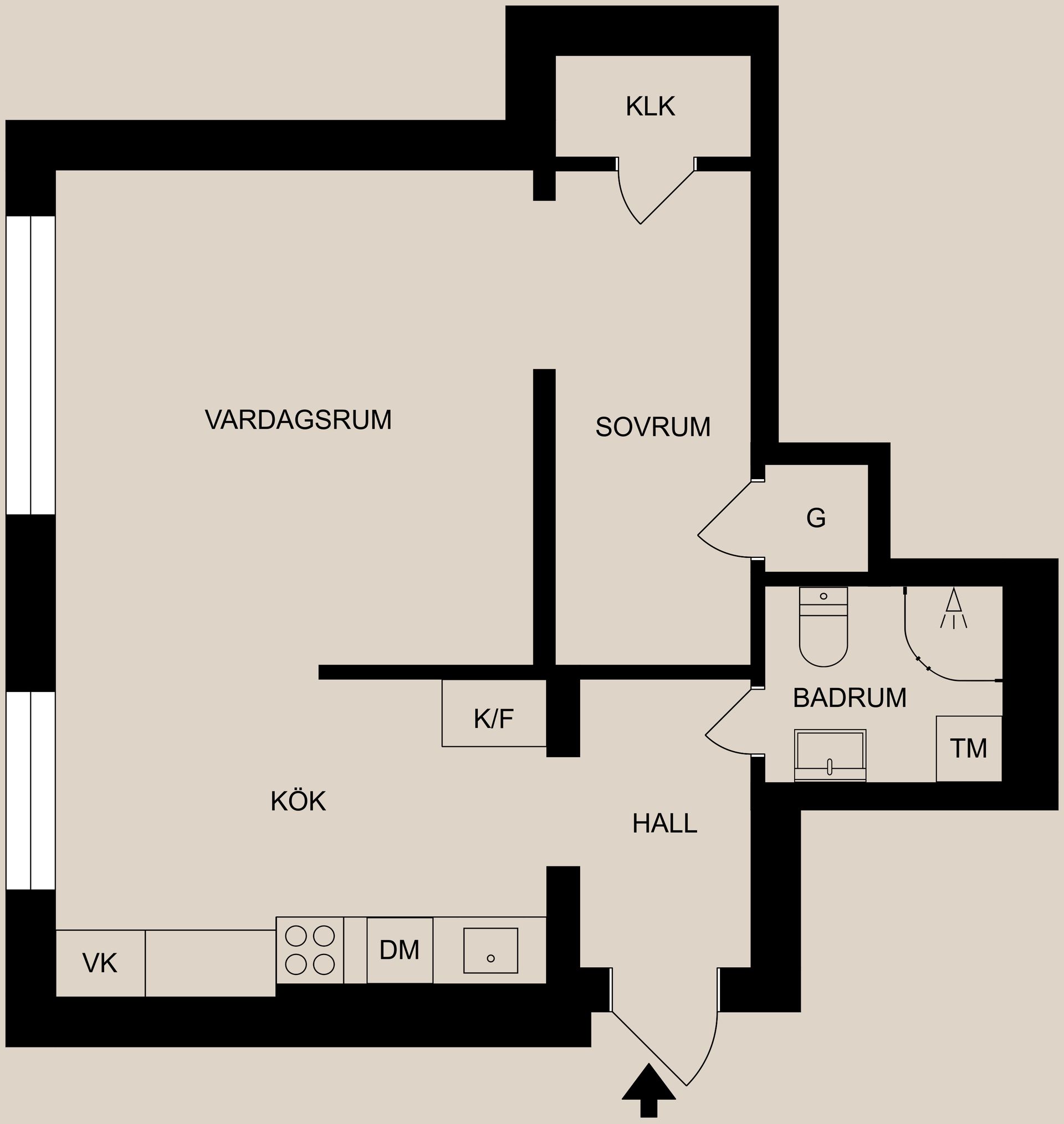 Bostadsrätt, Tingstagatan 5A, Oxelbergen, Norrköping