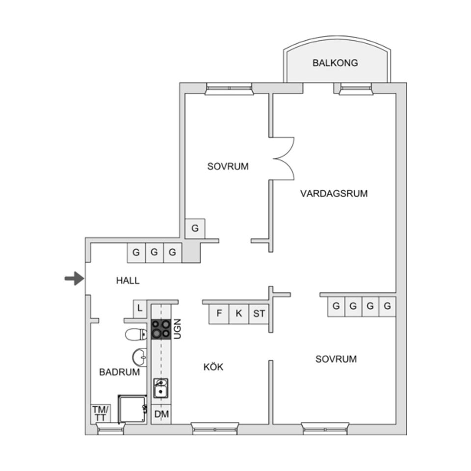 Bostadsrätt, Poppelgränd 4, Gamla Kålgården, Jönköping