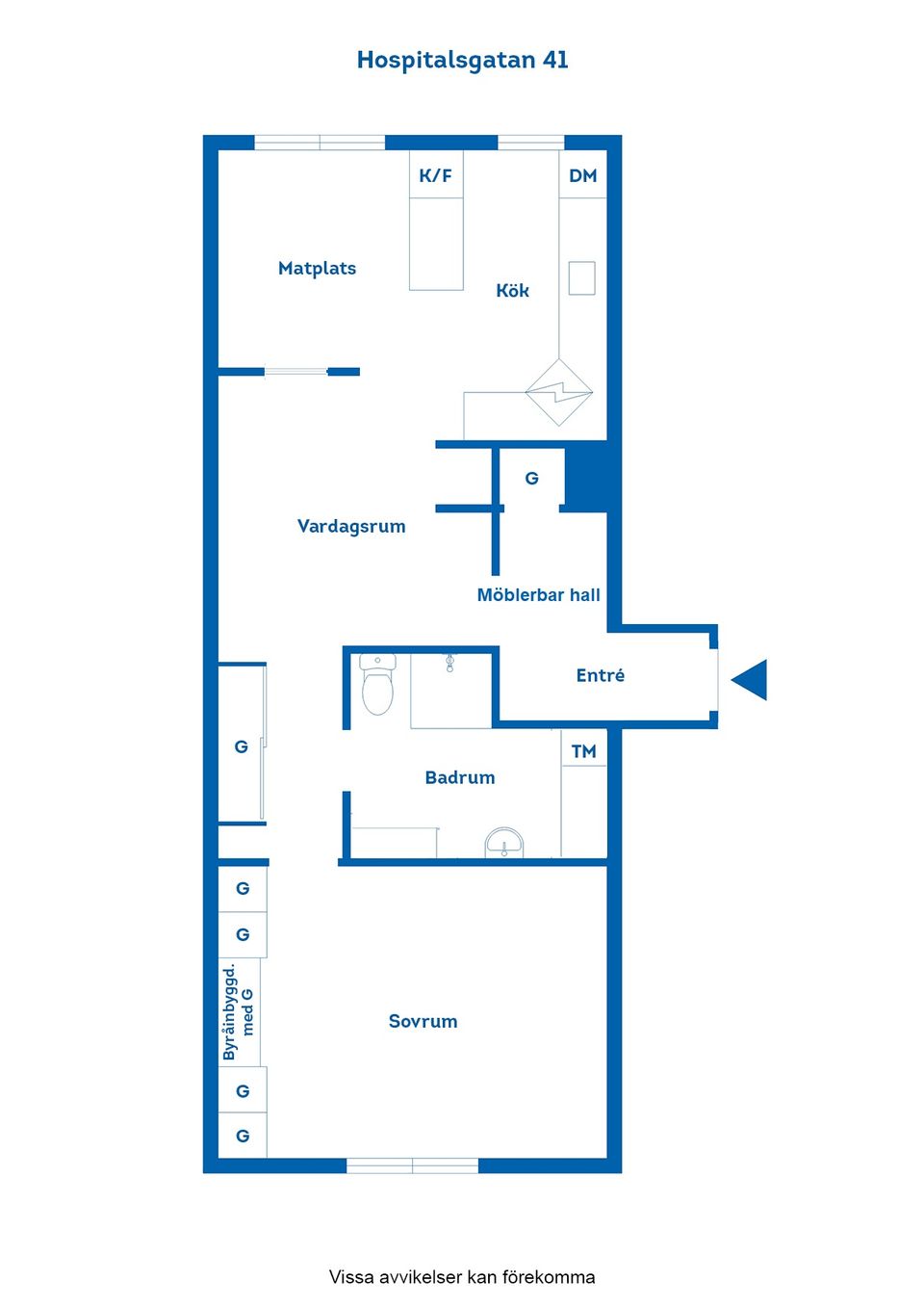Bostadsrätt, Hospitalsgatan 41, Centralt, Norrköping