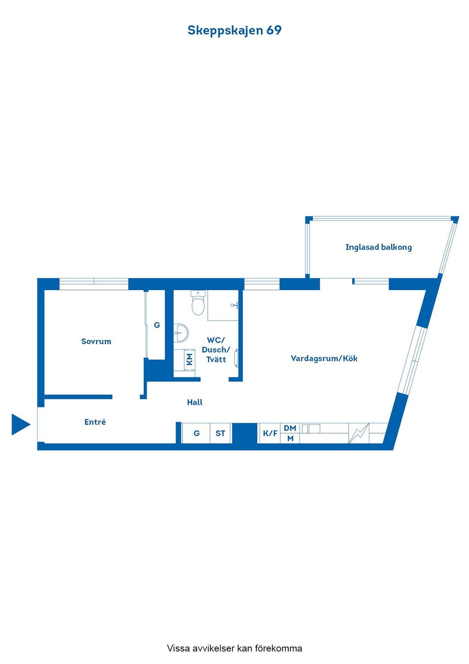 Bostadsrätt, Skeppskajen 69, Inre Hamnen, Norrköping