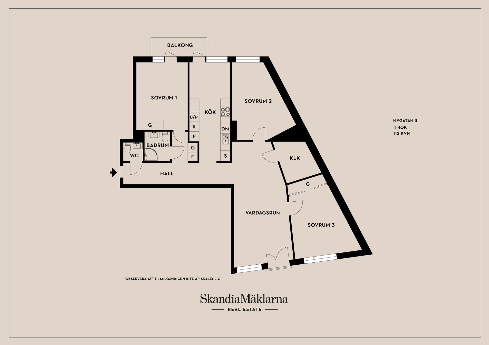 Bostadsrätt, Nygatan 3, Haga, Karlstad